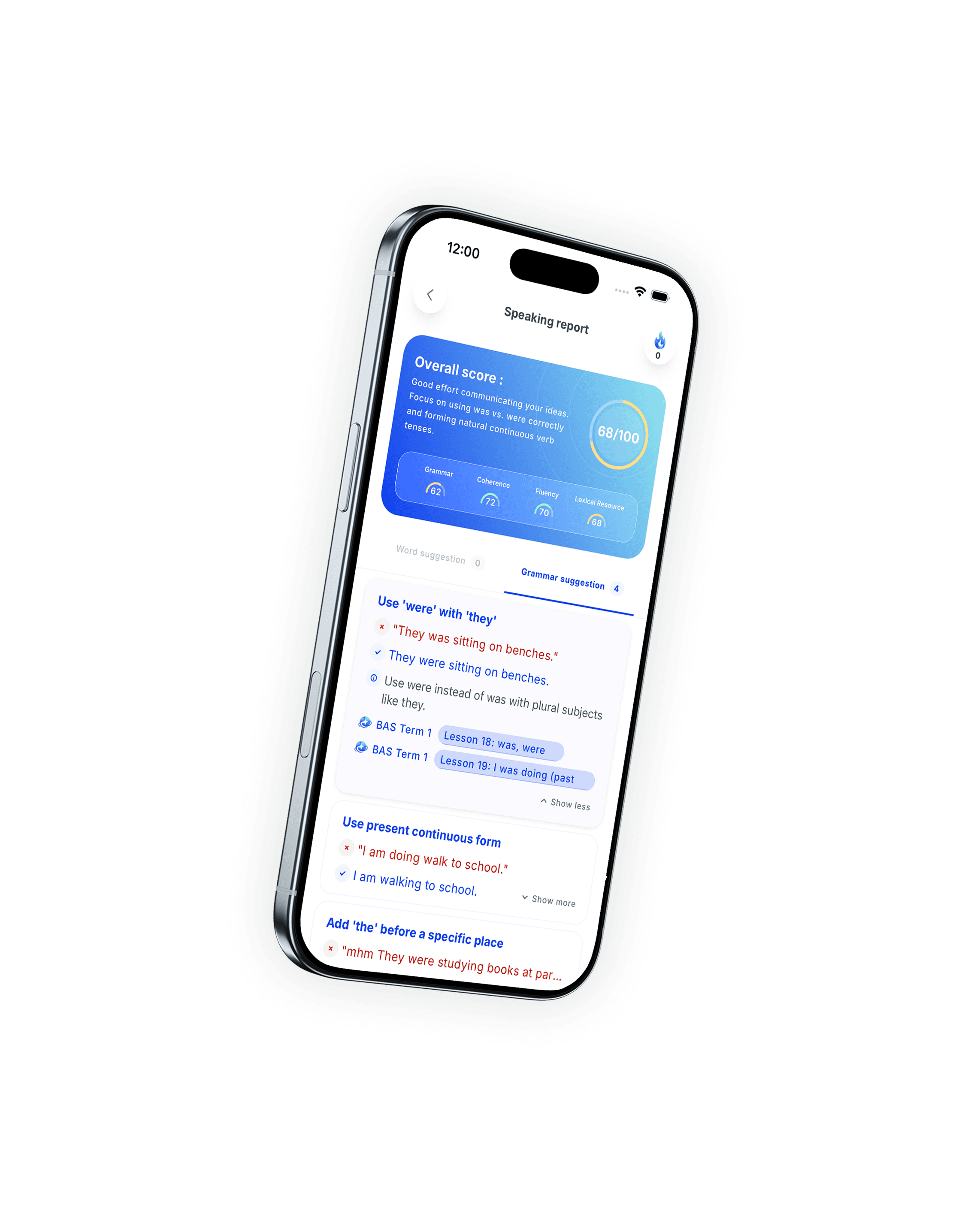 Pendorai social-scenario speaking screen